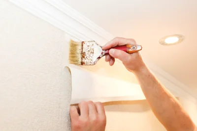 Pose de papier peint à Muidorge — revêtements muraux et toiles de verre